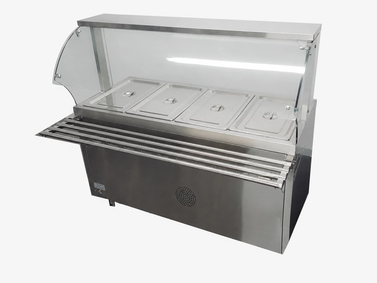 Commercial stainless steel hot service counter