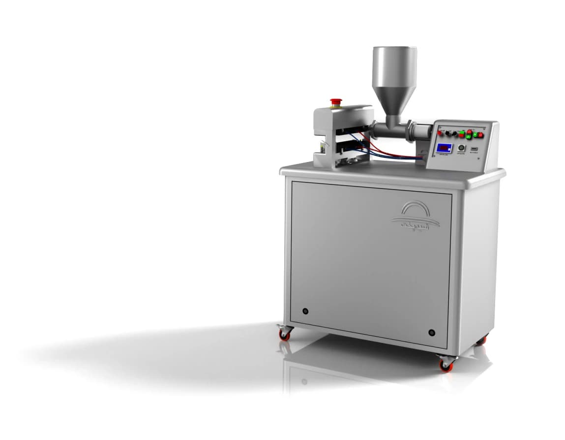 Water-heated hydraulic skewering machine with 800-skewer-per-hour capacity