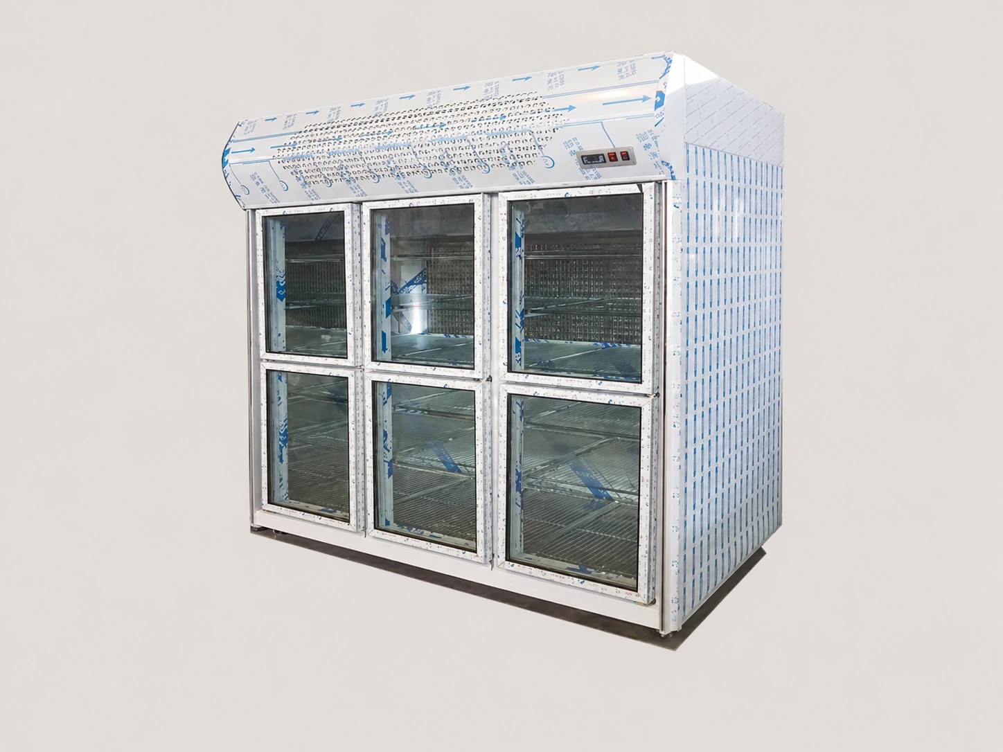 Two-meter stainless steel commercial display refrigerator