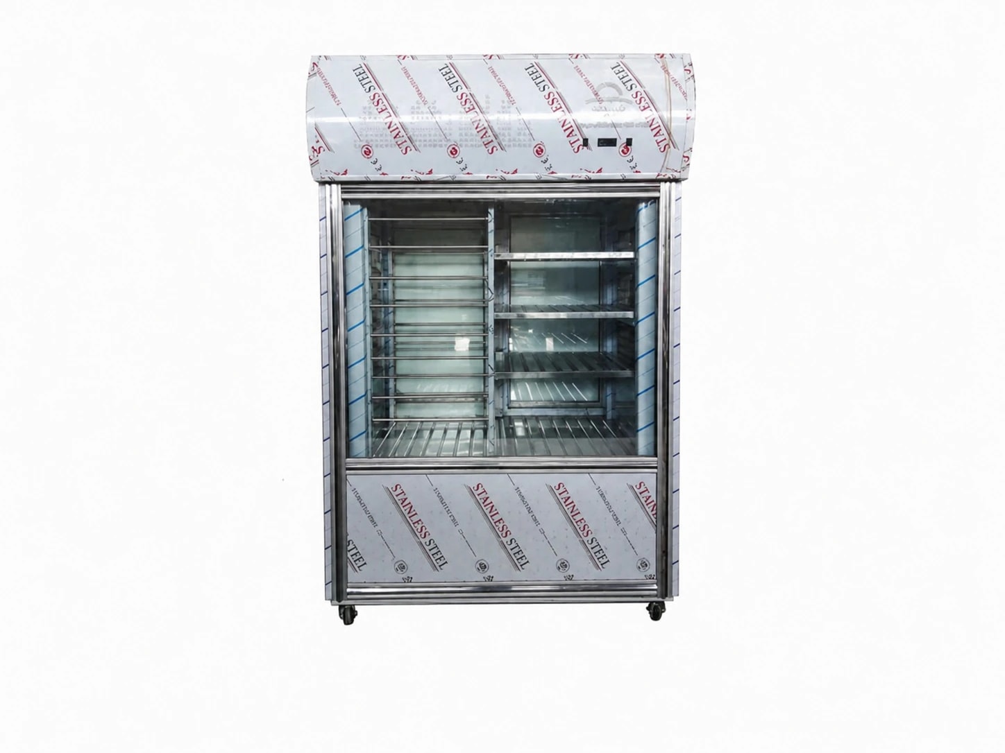 Two-door commercial kebab display refrigerator
