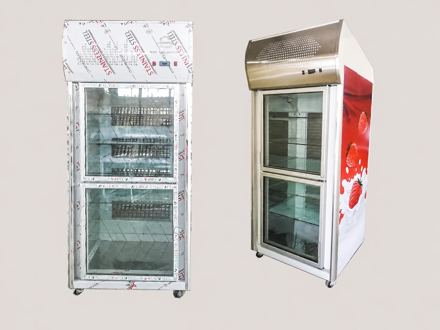 One-meter colored-body commercial display refrigerator
