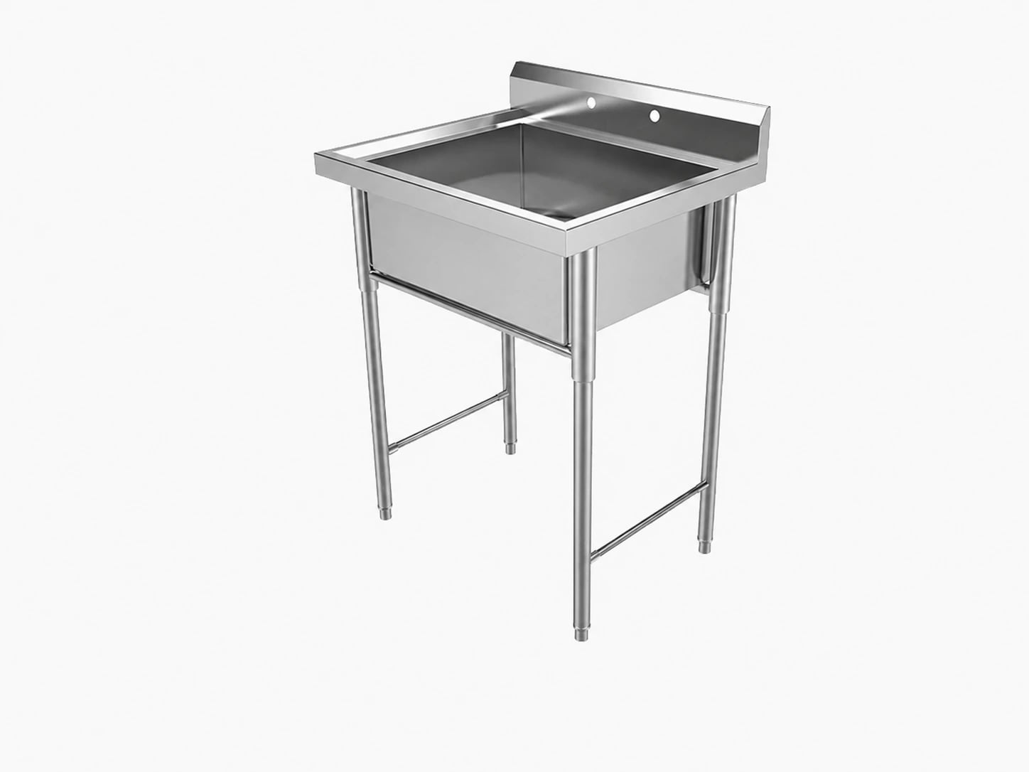 Industrial stainless steel washing tub